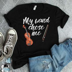 violin shirt, violinist shirt, violin gifts, music my wand chose me, violinist gift, orchestra gift, musician shirt, orc