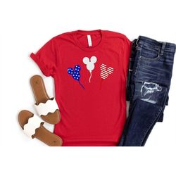 4th of july shirt americana shirt, 4th of july shirt, disney july shirt, mickey balloon independence day shirt, freedom