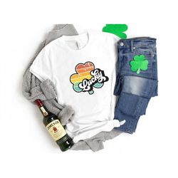 retro lucky shamrock tshirt, retro st patricks day shirt, lucky shirt, vintage st patricks day shirt, irish gift, irish