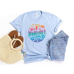 anniversary cruise 2022 t-shirt, couple shirt, wedding shirt, matching couple shirt, cruise party tee, summer couple tee