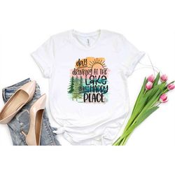 day drinking on the lake is my happy place, lake shirts, lake trip tshirt, lake tees, lake happy place, lake lover gift,