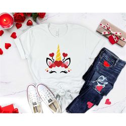 unicorn love, valentines unicorn shirt , unicorn face ,unicorn birthday birthday gift,unicorn lover , gift for her, cute