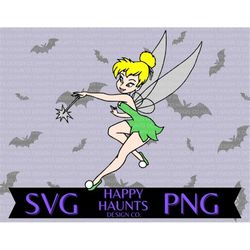tinkerbell svg, easy cut file for cricut, layered by colour