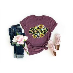 floral mama t-shirt, mothers day gift, mothers day design, wildflower mom tee, flower mama, trendy mom shirt, cute mom t
