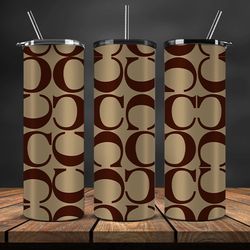 designer coach 20oz tumbler wrap, coach design png, 20oz skinny tumbler 37