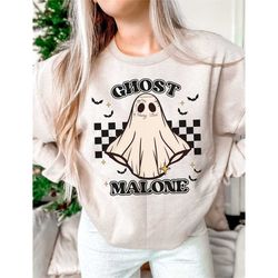 Ghost Malone PNG, Funny Ghost Instant Download, Sublimation Graphics, Clipart, Halloween PNG, Cute Ghost png, Fun Hallow