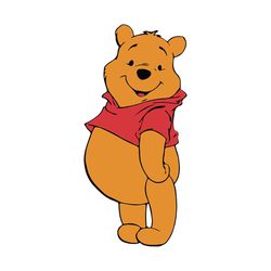 Pooh bear, winnie pooh cutting, classic pooh, winnie the pooh svg, pooh birthday,Png, Dxf, Eps