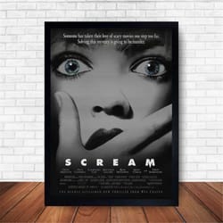 scream movie poster canvas wall art home decor (no frame)
