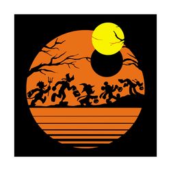 disney mickey mouse and friends halloween svg, disney svg, mickey mouse svg, friends halloween svg, cute stitch svg, ani