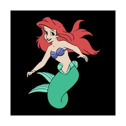 Ariel Mermaid Svg, Disney Svg, Mermaid Svg, Ariel Svg, Mermaid Birthday Svg, Little Mermaid Svg, Childrens Gift Svg, Fri