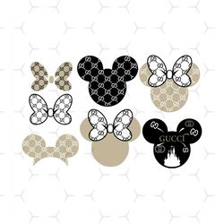 gucci mickey minnie mouse head bundle svg, brand svg, gucci svg, minnie mouse svg, mickey mouse svg, gucci brand svg, gu