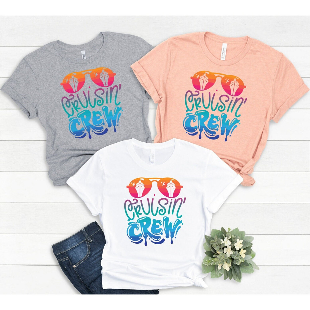 Cruisin Crew Shirt, Ocean Vacay Tee, Cool Family Cruise Shirts, Birtday Cruise Crew Shirts, Trendy Vacation Shirts, Personalized Cruise Gift - 1.jpg
