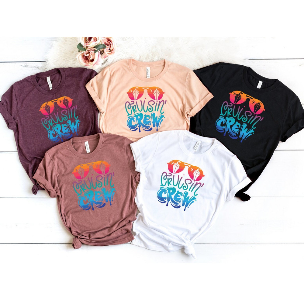 Cruisin Crew Shirt, Ocean Vacay Tee, Cool Family Cruise Shirts, Birtday Cruise Crew Shirts, Trendy Vacation Shirts, Personalized Cruise Gift - 2.jpg