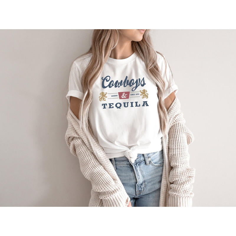 Cowboys and Tequila, Trendy Tshirt Oversized Tshirt, Coors, Cowboy, Cowgirl T-shirt, Country, Rodeo, Alcohol, Beer, Tequila - 5.jpg