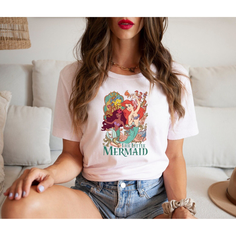 Disney The Little Mermaid Comfort Colors® Shirt, Ariel Princess Shirt, Vintage Disney Princess Shirt, Disneyworld Shirt, Disney Girl Shirt - 1.jpg
