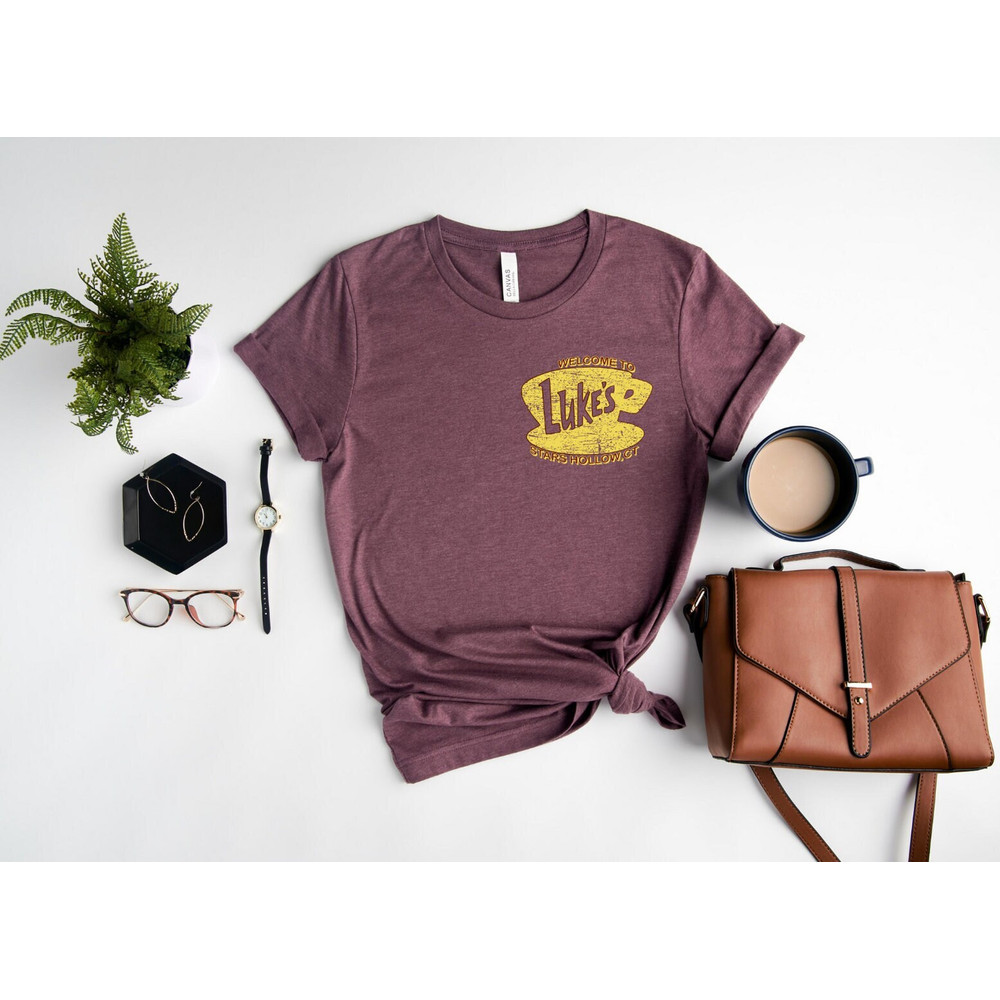 Luke's Diner Stars Hollow Shirt, Retro Text Luke's Diner Shirt,Vintage Style Stars Hollow Shirt Gift,Gilmore Girls Shirt, Luke's Diner Shirt - 2.jpg
