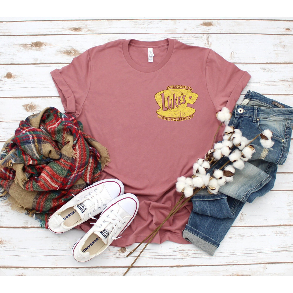 Luke's Diner Stars Hollow Shirt, Retro Text Luke's Diner Shirt,Vintage Style Stars Hollow Shirt Gift,Gilmore Girls Shirt, Luke's Diner Shirt - 3.jpg