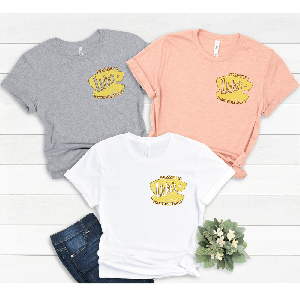 Luke's Diner Stars Hollow Shirt, Retro Text Luke's Diner Shirt,Vintage Style Stars Hollow Shirt Gift,Gilmore Girls Shirt, Luke's Diner Shirt - 5.jpg