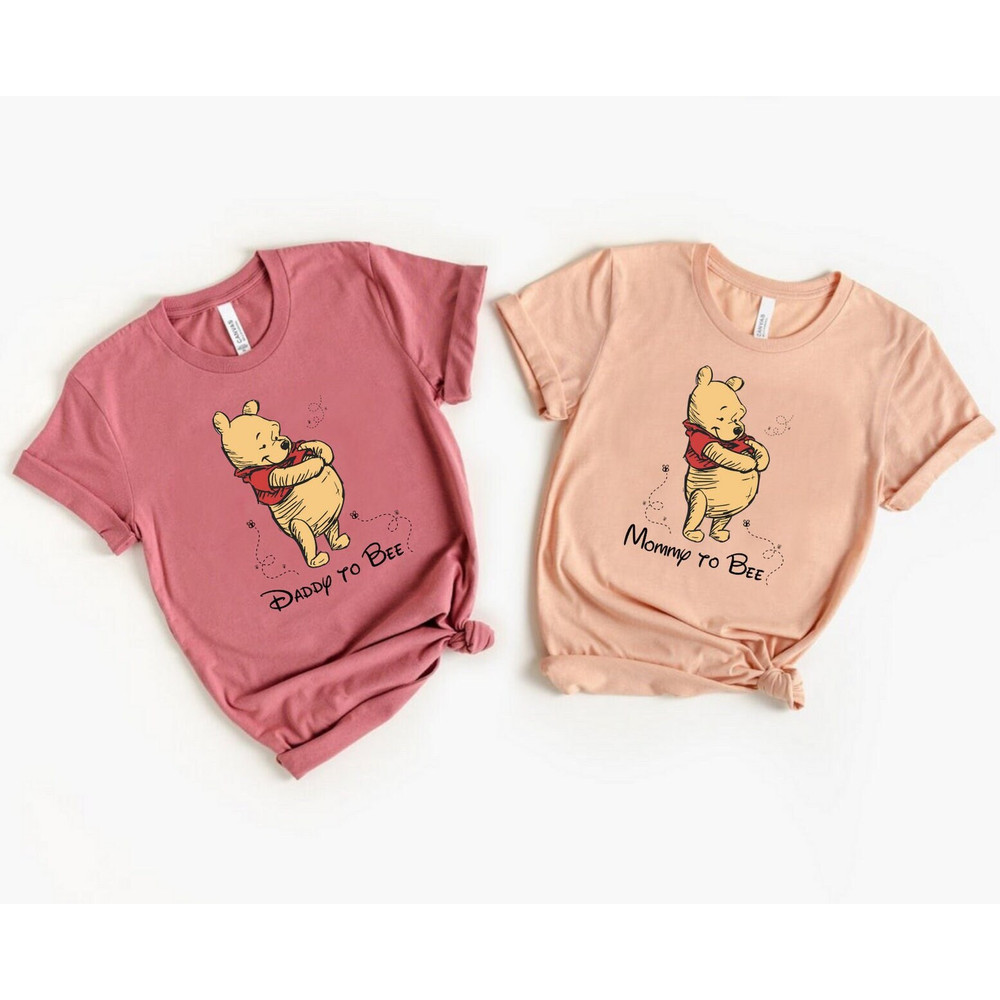 Mommy to Bee Shirt,Daddy to Bee Shirt,Pregnancy Reveal Shirt,Disney Pooh Mommy shirt,Family Matching Shirt,Custom Funny Mom Tee,New Mom Gift - 2.jpg