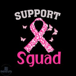 support squad breast cancer awareness vector svg, pink wariors gift for breast cancer awareness svg, fight gift for brea