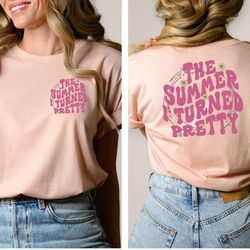 the summer i turned pretty shirt, cousins beach t shirt, oversized vintage comfort colors tee, summer tee