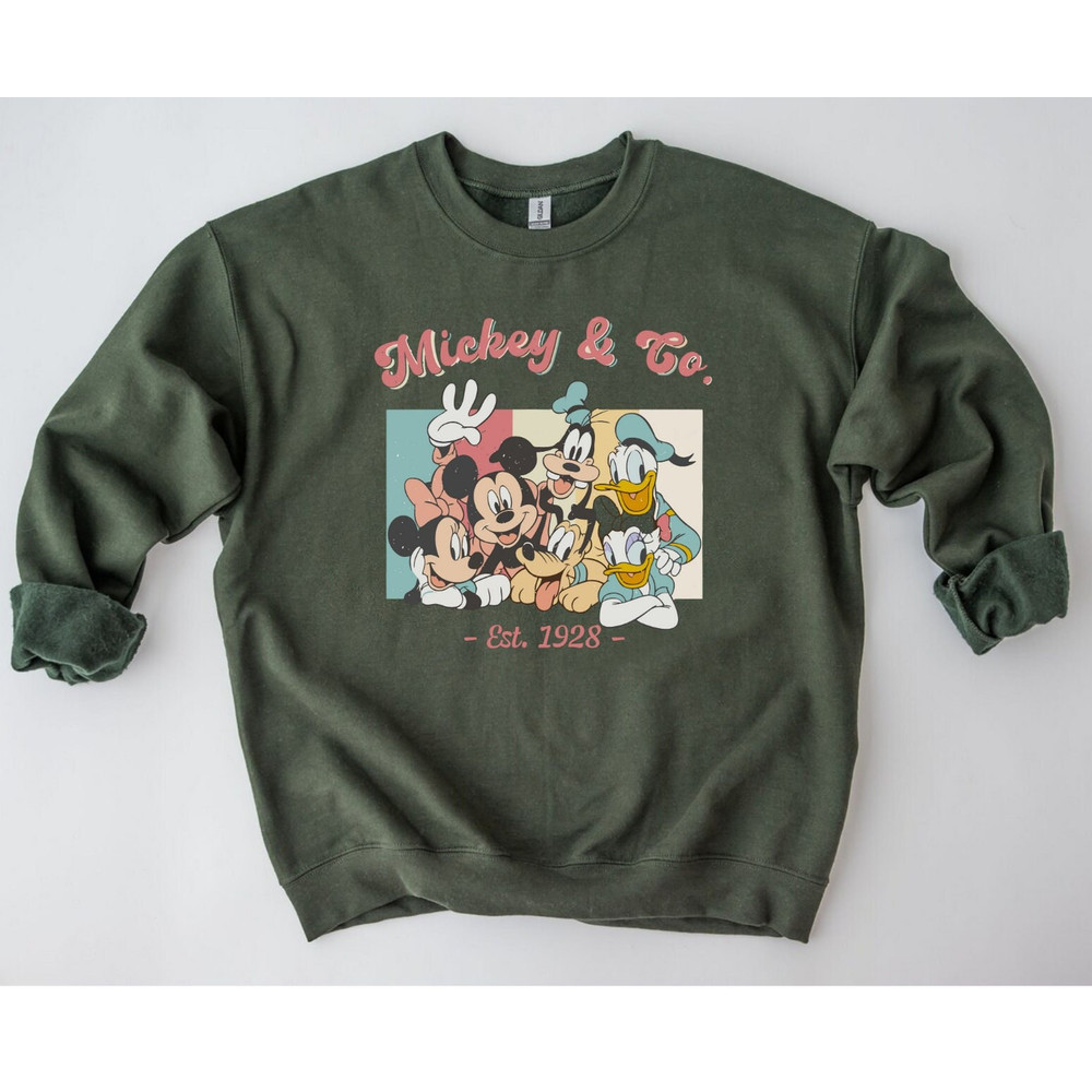 Vintage Disney Mickey And Co, Est 1928 Sweatshirt, Disneyworld Sweatshirt, 2023 Family Vacation Shirt, Disneyworld shirts - 2.jpg