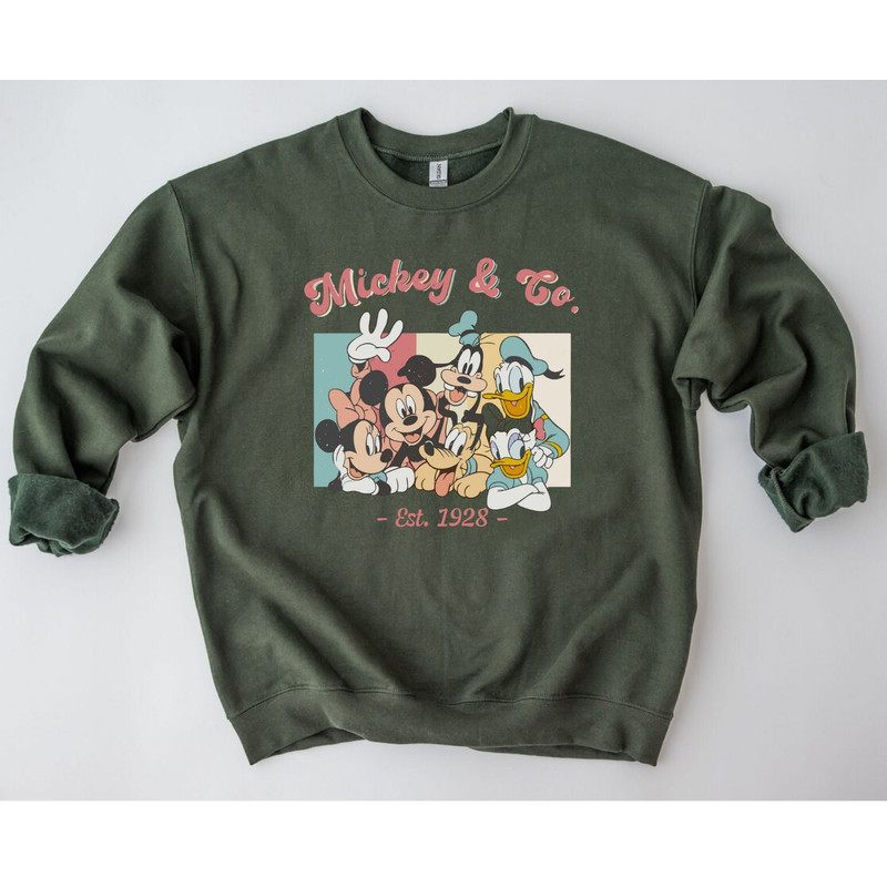 Vintage Disney Mickey And Co, Est 1928 Sweatshirt, Disneyworld Sweatshirt, 2023 Family Vacation Shirt, Disneyworld shirts - 2.jpg