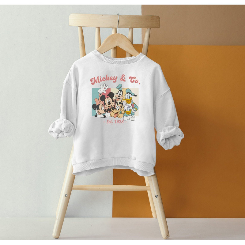 Vintage Disney Mickey And Co, Est 1928 Sweatshirt, Disneyworld Sweatshirt, 2023 Family Vacation Shirt, Disneyworld shirts - 4.jpg