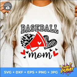 baseball mom leopard svg, baseball mom svg, baseball mama png, cheer mom svg, baseball mama t-shirt