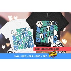 hey batter batter swing svg png, retro baseball png, baseball mom svg, groovy baseball svg, svg for cricut and png for s