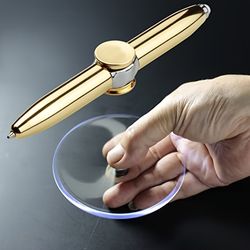 Finger Gyro Rotating Pen Decompression Magic Device With LED Luminous Metal Creative Multi-functional Pressure Relief Pe