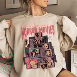 retro horror movies comfort colors shirt, halloween shirt, vintage 90s halloween movies, halloween sweatshirt
