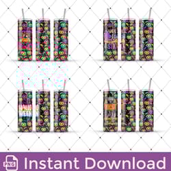 halloween tumbler wrap, pumpkin 20oz tumbler design, flower pumpkin tumbler, hocus pocus, spooky vibes, png download