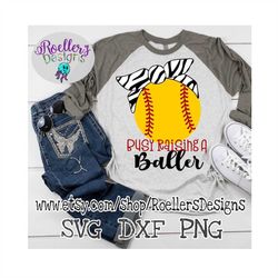 busy raising a baller svg, softball svg, tiger stripe bandana svg, cricut cut file, svg, dxf, softball mom svg, softball