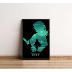 anime demon print, anime poster, anime print art poster, manga poster, anime print, anime art, anime gifts