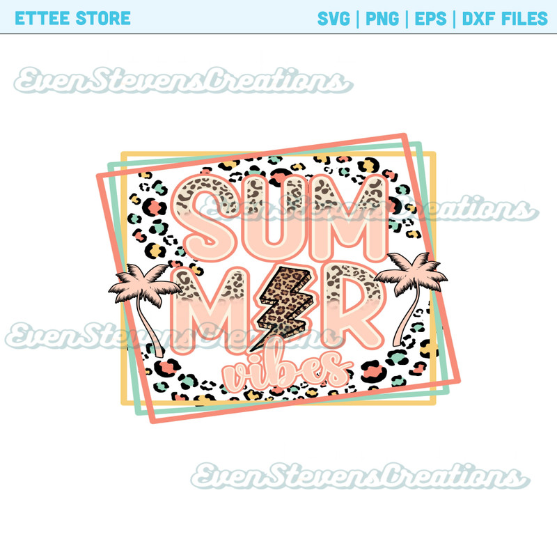 Retro summer vibes lightning bolt leopard cheetah print popular best seller trending png svg sublimation design download - 1.jpg