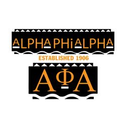 Alpha Phi Alpha Established 1906, Sorority Svg, Alpha Phi Alpha Svg, Alpha Fraternity Svg, APA Established 1906, APA Svg