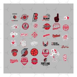 portland trail blazers bundle svg, sport svg, portland trail blazers svg, portland trail blazers logo svg, portland trai