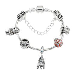Disney Movie Bracelet Star Wars Spaceship Yoda Baby Bb8 Pendant Fashion Jewelry Alloy Pendant Accessories