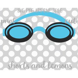 goggles, swim goggles, shorts and lemons nouns, vector, goggles svg, swimming clip art, png, eps, svgs, commercial use,