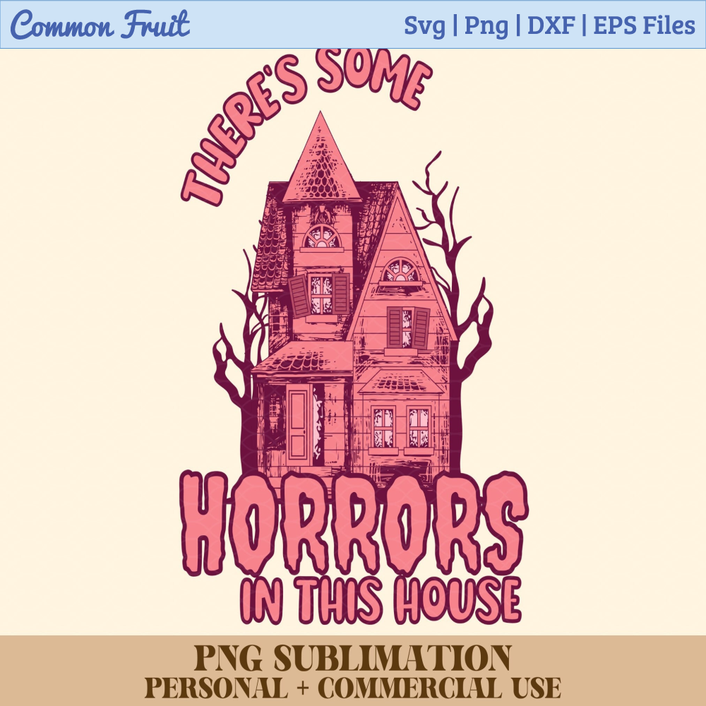 Haunted House Png, Halloween Sublimation Digital Design Download,spooky season png, spooky girl png, girly halloween png, spooky png file - 1.jpg