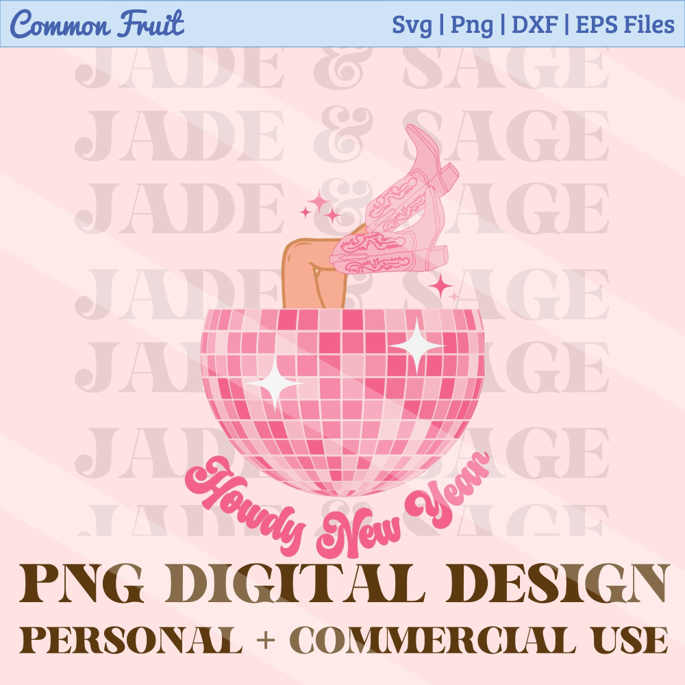 New Year Png, Howdy New Year, Disco Sublimation, Western Png, Western New Years Png, Country Disco Png, Howdy Sublimation Design, Retro Png - 1.jpg