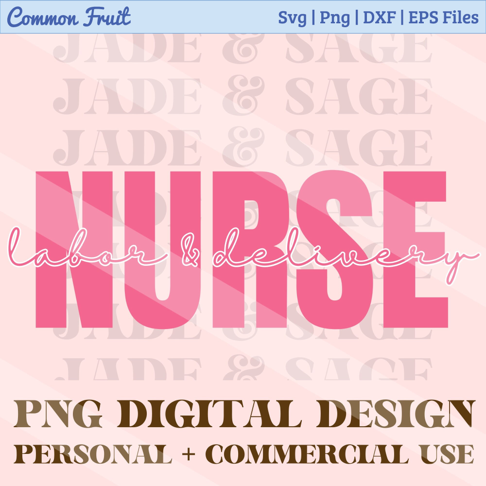 Nurse Png, Labor And Delivery Nurse Png, Sublimation Designs Download, Digital, Retro, Pink Png, Trendy Nurse Png, Nurse Graphic Tshirt - 1.jpg