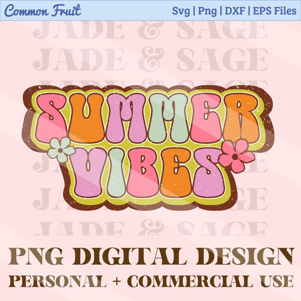 Summer Vibes Png, Summer Png, Retro Summer Png, Distressed Png, Boho Png, Flower Png, Png for sublimation, summer sublimation, groovy png - 1.jpg