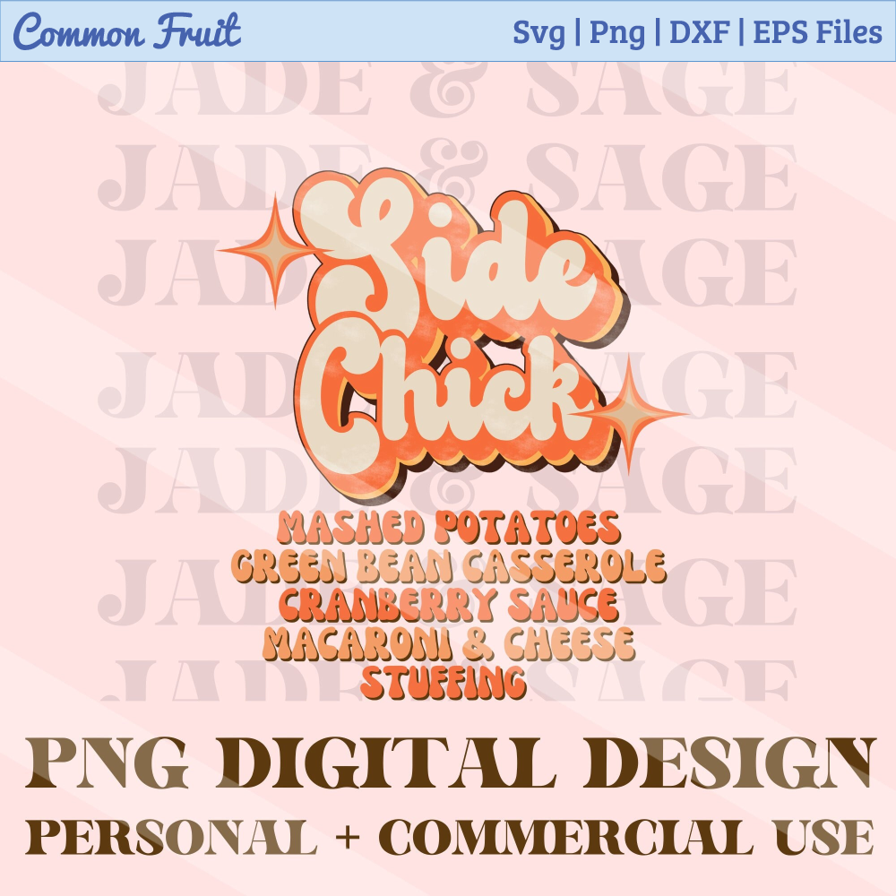 Thanksgiving Png, Side Chick Png, Thanksgiving Sublimation Design, Funny Thanksgiving Png, Retro Thanksgiving Png, Thanksgiving Print File - 1.jpg