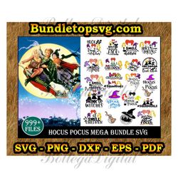 999 files hocus pocus mega bundle svg, halloween svg