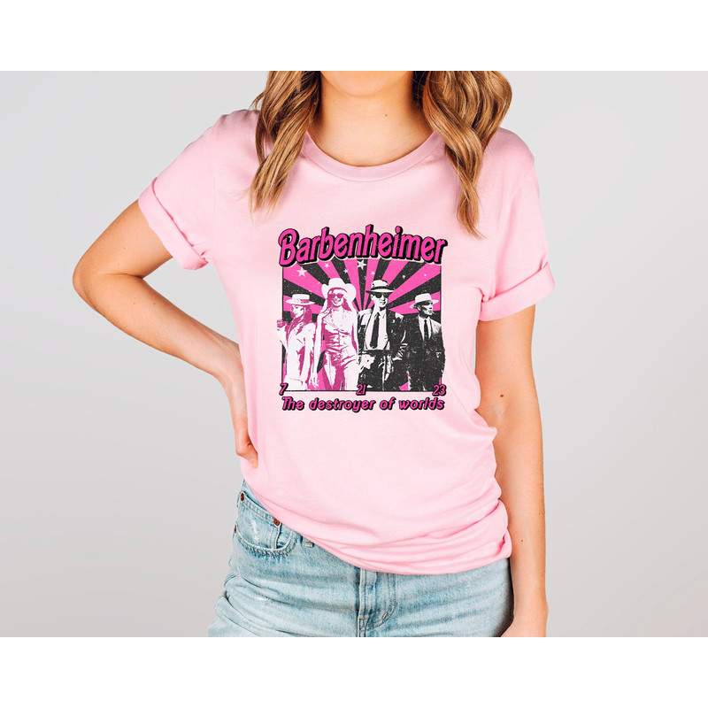 Barbenheimer Vintage Shirt,Barbie Tshirt,Come On Let's Go Party Tshirt,Destroyer Of Worlds,Doll Party Girl,Oppenheimer Shirt,Trendy Shirt - 1.jpg
