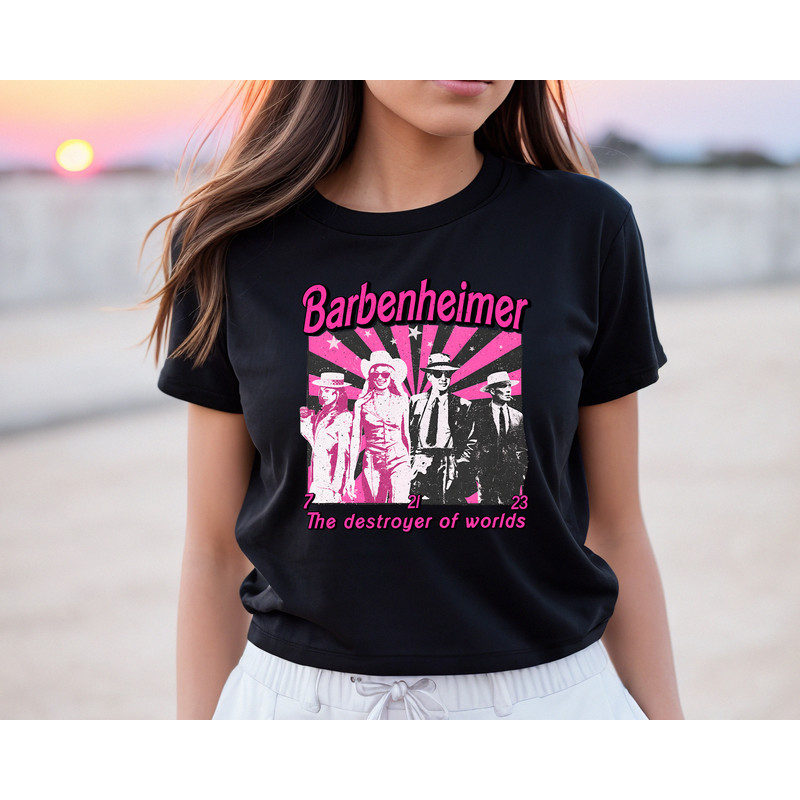 Barbenheimer Vintage Shirt,Barbie Tshirt,Come On Let's Go Party Tshirt,Destroyer Of Worlds,Doll Party Girl,Oppenheimer Shirt,Trendy Shirt - 4.jpg