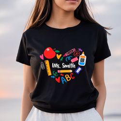 custom teacher shirt,personalized teacher shirt,teacher shirt wit