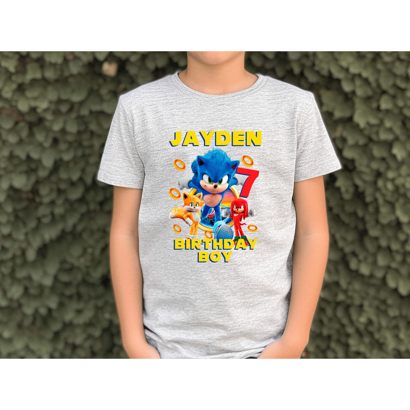 Sonic Birthday shirt personalized with age and name,Custom Sonic Shirt,Sonic Family Birthday Shirt,Sonic Kids Shirt,Birthday Party Shirt - 3.jpg